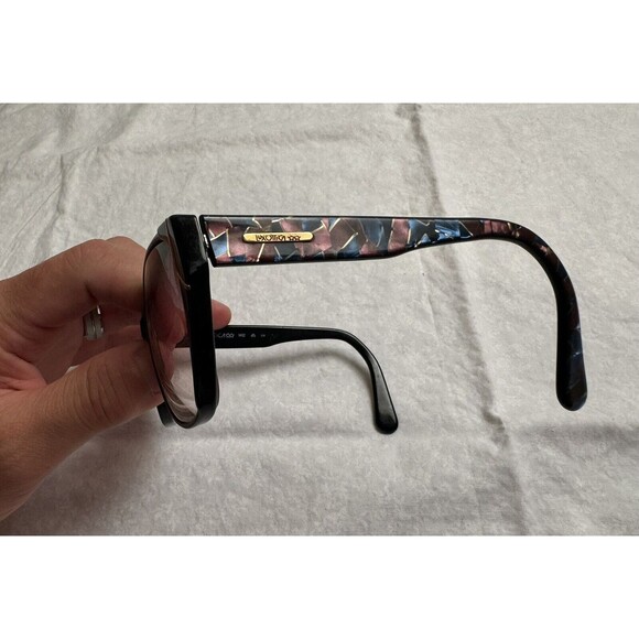 LUXOTTICA SUNGLASSES 1412 UV GARD PEARL BLACK ITALY - FRAMES‎ ONLY - Picture 9 of 13